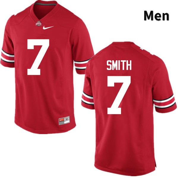 Ohio State Buckeyes Rod Smith Men's #7 Red Game Stitched College Football Jersey